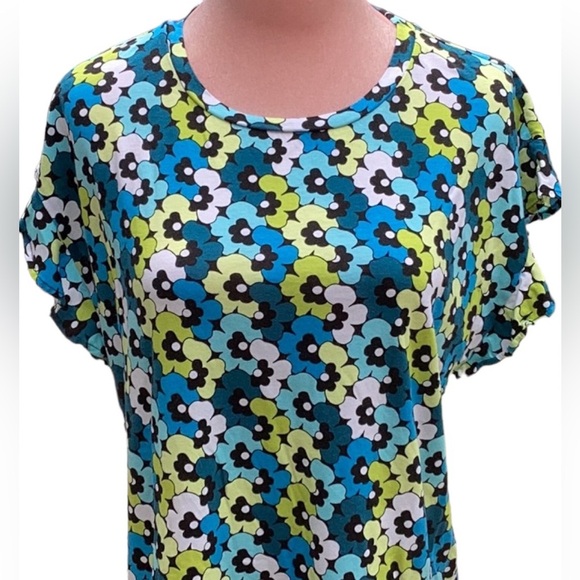 MICHAEL KORS WOMENS SHORT SLEEVED FLORAL T SHIRT - Picture 2 of 6